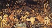 UCCELLO, Paolo Battle of San Romano oil painting artist